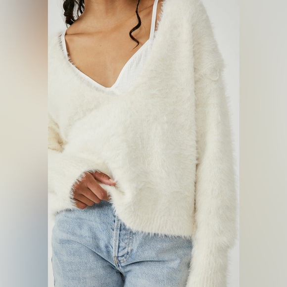 𝓯𝓹 Free People ~ Serendipity V-Neck Sweater - Picture 7 of 8